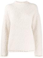 3.1 Phillip Lim Bouclé Turtle Neck Sweater - White