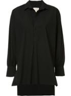Nili Lotan Oversized Shirt, Women's, Size: Medium, Black, Cotton