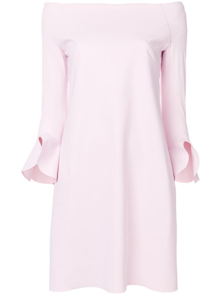 Chiara Boni La Petite Robe Sheila Off Shoulder Dress - Pink & Purple