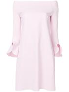 Chiara Boni La Petite Robe Sheila Off Shoulder Dress - Pink & Purple