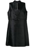 William Vintage Sleeveless Belted Shift Dress - Black
