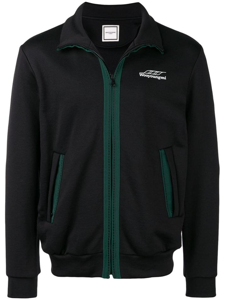 Wooyoungmi Contrast Trim Track Jacket - Black