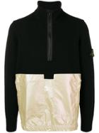 Stone Island Colour-block Sweatshirt - Black
