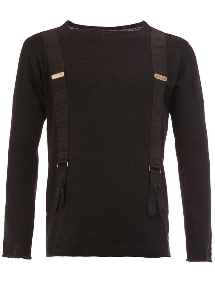 Greg Lauren Suspenders Effect Longsleeved T-shirt