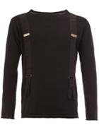 Greg Lauren Suspenders Effect Longsleeved T-shirt