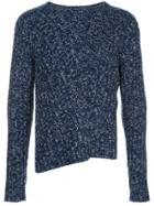 Sies Marjan Stewart Recycled Cashmere Crew Neck Sweater - Blue