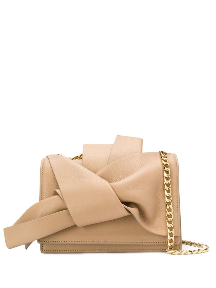 Nº21 Oversized Knot Crossbody Bag - Neutrals