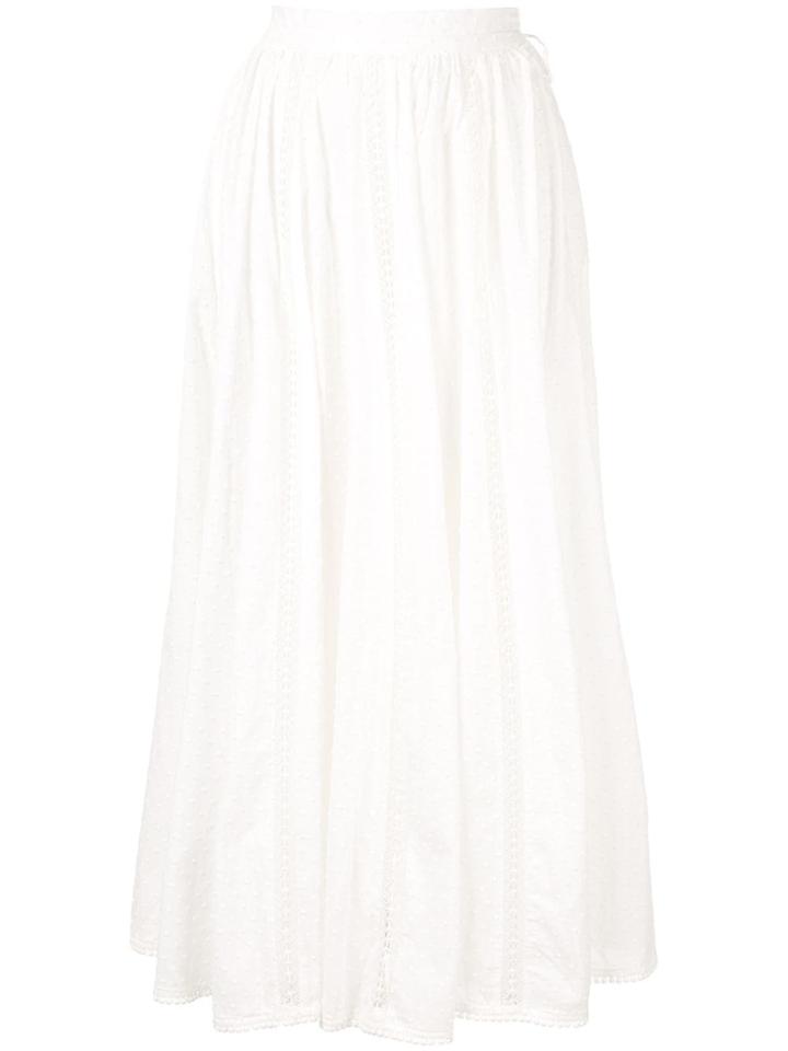 Zimmermann Broderie Anglaise Skirt - White