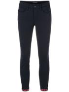 Cambio Swarovski Embellished Skinny Jeans - Blue