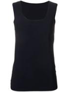 Patrizia Pepe Simple Vest Top - Black