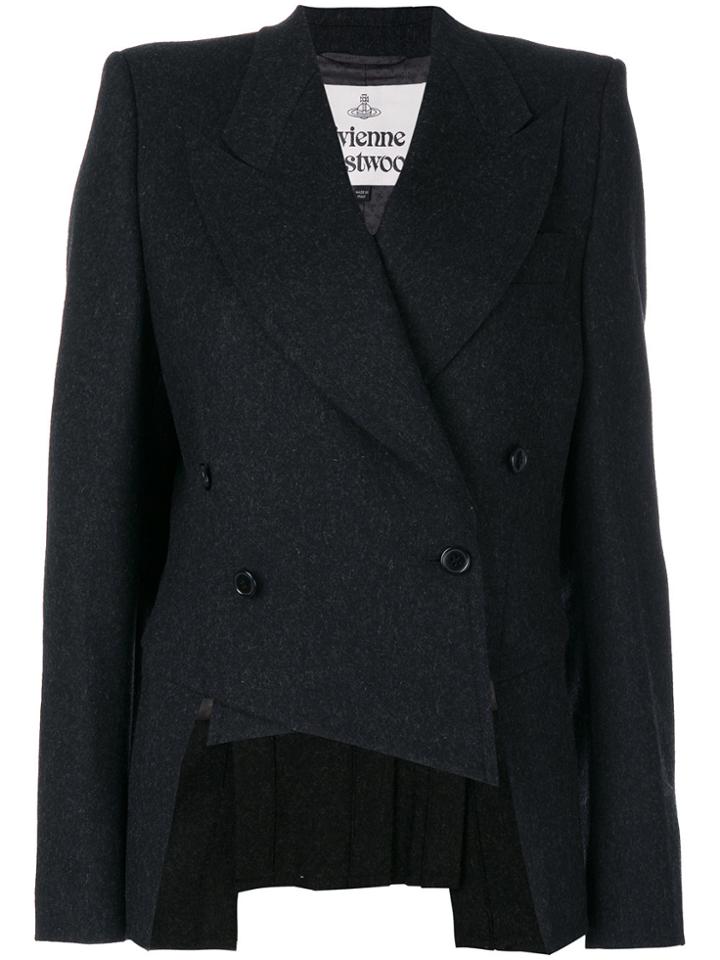 Vivienne Westwood Asymmetric Double Breasted Blazer - Black