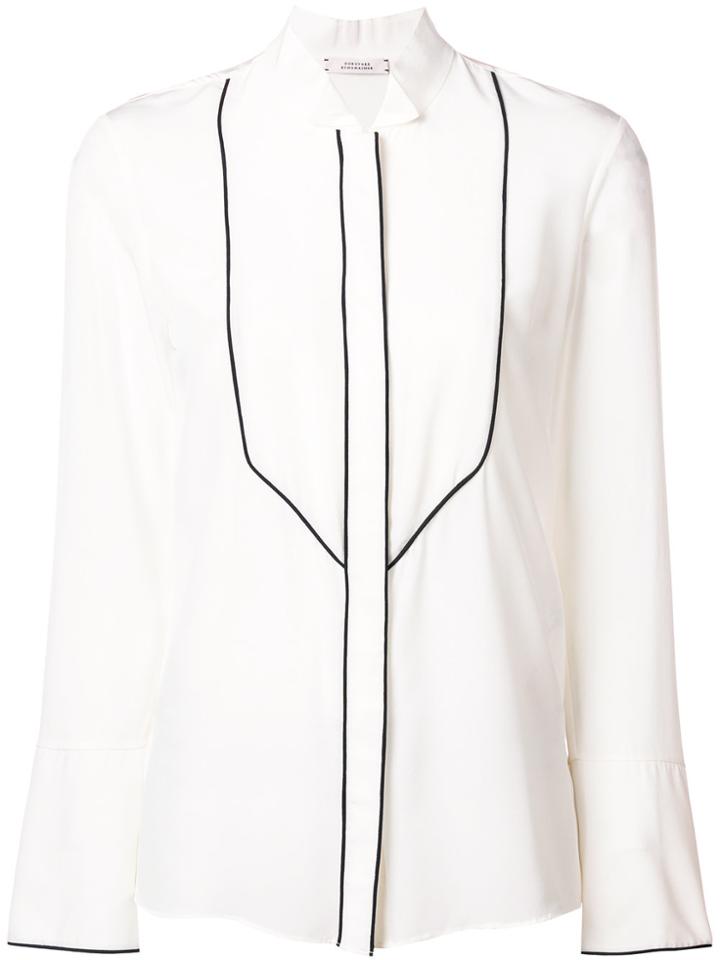 Dorothee Schumacher Button Bib Shirt - White