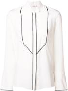 Dorothee Schumacher Button Bib Shirt - White