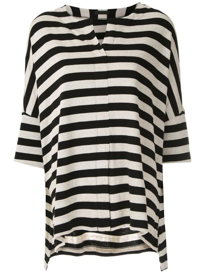 Osklen Blusa Narrow Rustic Stripe - Black