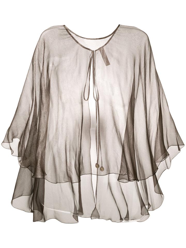 Maria Lucia Hohan Mousseline Cape - Grey