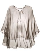 Maria Lucia Hohan Mousseline Cape - Grey