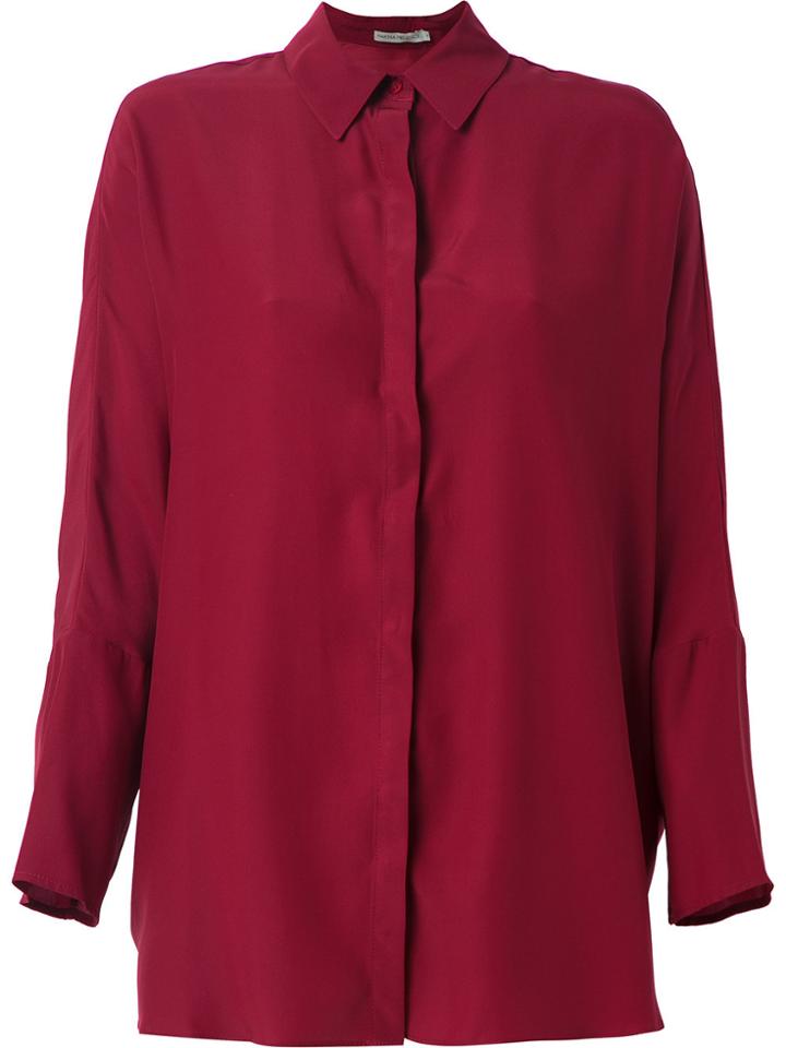 Martha Medeiros Oversized Janaina Shirt - Red