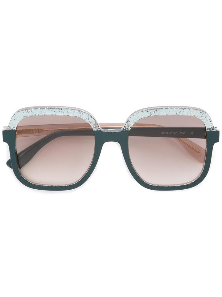 Jimmy Choo Eyewear - Glint Sunglasses - Unisex - Acetate - One Size, Green, Acetate