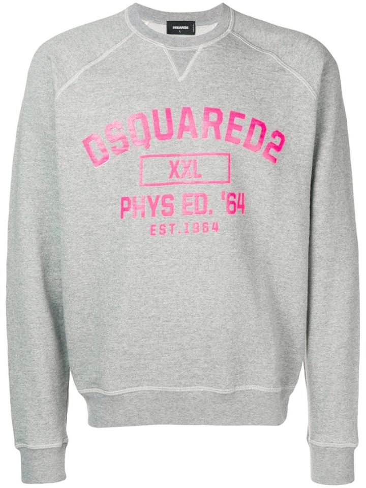 Dsquared2 Logo Print Sweatshirt - Grey