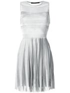 Antonino Valenti Pleated Metallic Dress