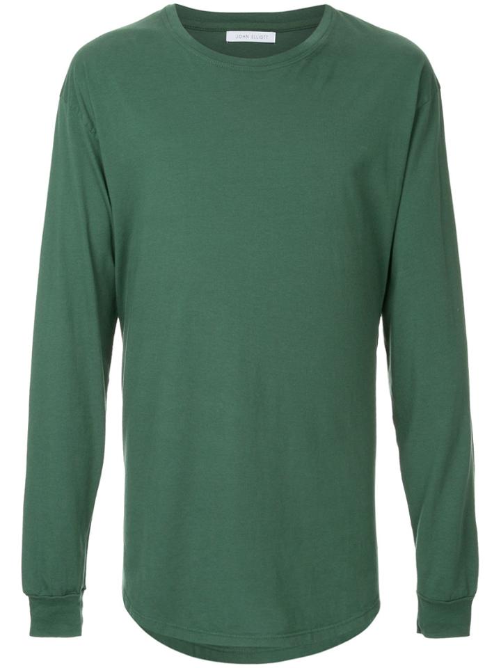 John Elliott Round Neck Jumper - Green