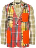 Comme Des Garçons Pre-owned Patchwork Flannel Jacket - Green