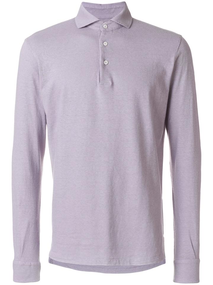 Doppiaa Apollo Polo Shirt - Pink & Purple