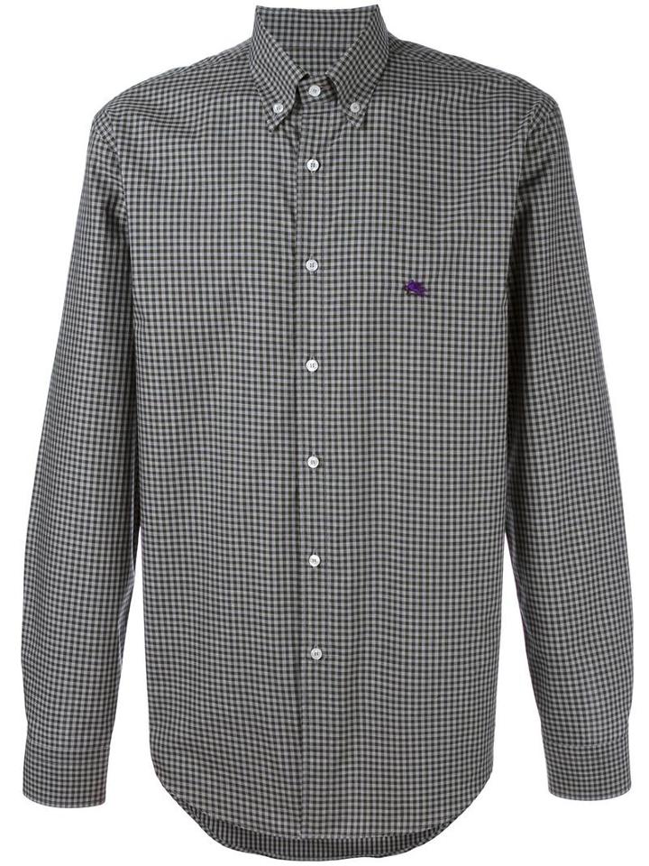 Etro 'mandy' Shirt, Men's, Size: 41, Grey, Cotton