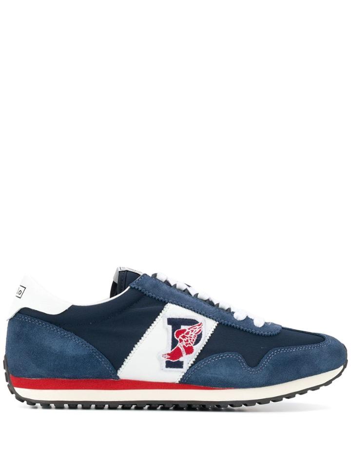 Polo Ralph Lauren Lace-up Logo Sneakers - Blue