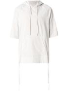 Helmut Lang Short-sleeved Hoodie - Grey