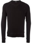 Dsquared2 Crew Neck Sweatshirt, Men's, Size: Large, Black, Spandex/elastane/viscose
