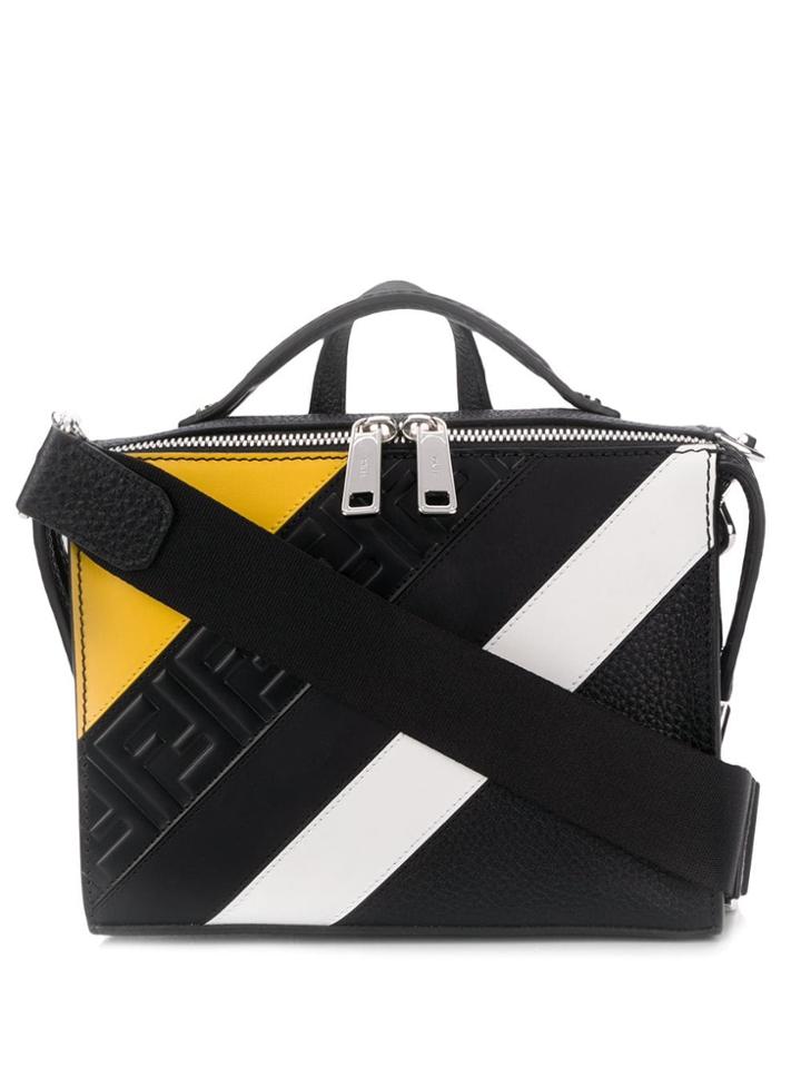 Fendi Ff Motif Shoulder Bag - Black