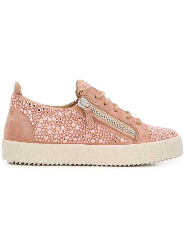 Giuseppe Zanotti Design Gail Crystal Trainers - Pink