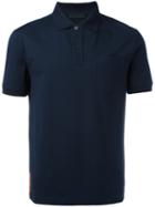 Prada Short Sleeve Polo Shirt, Men's, Size: Medium, Blue, Cotton/elastodiene
