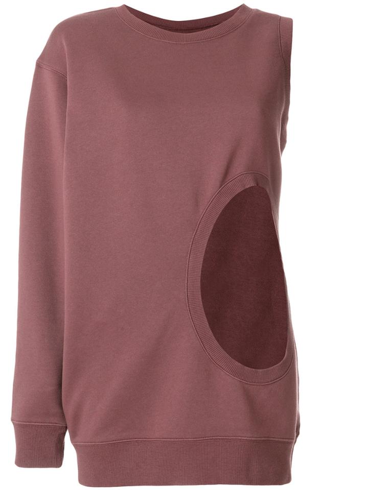 Faith Connexion Cut-detail Asymmetric Sweater - Brown