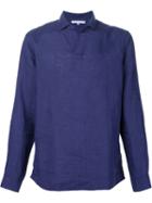 Orlebar Brown Classic Shirt, Men's, Size: Xxl, Blue, Linen/flax