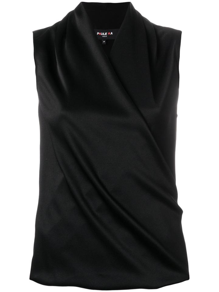 Paule Ka Wrap Top - Black