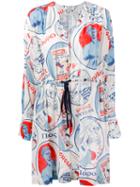 Roseanna - Greek Print Dress - Women - Cotton - M, White, Cotton
