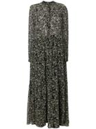 Paul & Joe Floral Print Maxi Shirt - Green