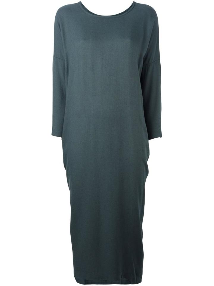 Black Crane 'cocoon' Dress, Women's, Size: Medium, Grey, Rayon/wool