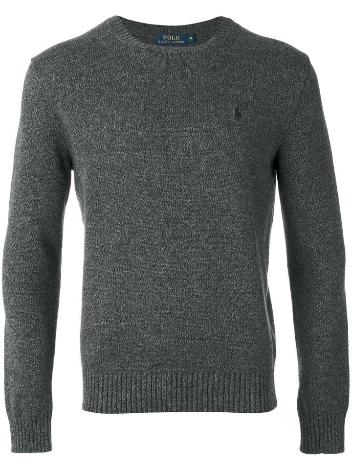Polo Ralph Lauren - Embroidered Sweater - Men - Cotton - S, Grey, Cotton