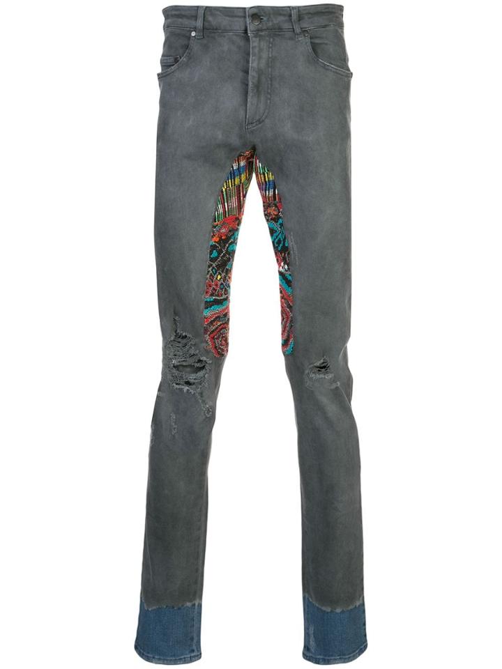 Alchemist Alchemist Dino Jacquard And Dip Dyed Jean - Blue