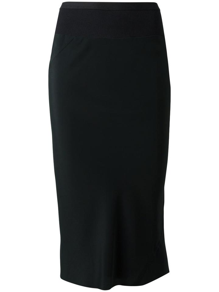 Rick Owens Coda Skirt, Size: 42, Black, Acetate/silk/cotton/polyamide