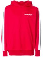 Palm Angels Side-striped Hoodie - Red