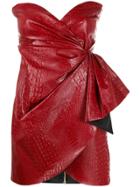 Nineminutes Phoenix Faux-leather Dress - Red