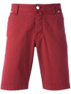 Jacob Cohen Classic Chino Shorts, Men's, Size: 35, Red, Cotton/spandex/elastane