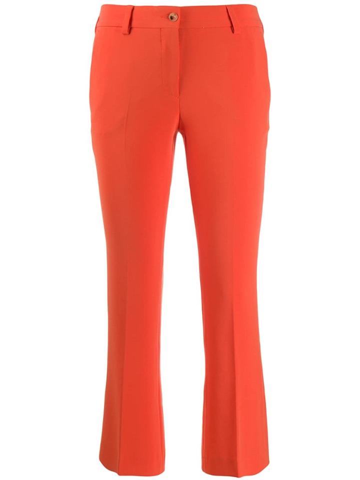 Alberto Biani Skinny Cropped Trousers - Orange