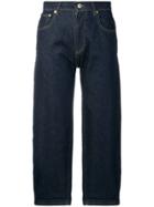 Carven High Cropped Jeans - Blue