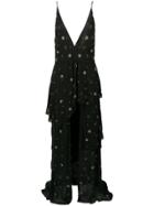 Amiri Black Embroidered Dress