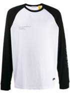 Moncler Logo Print Baseball Top - Black